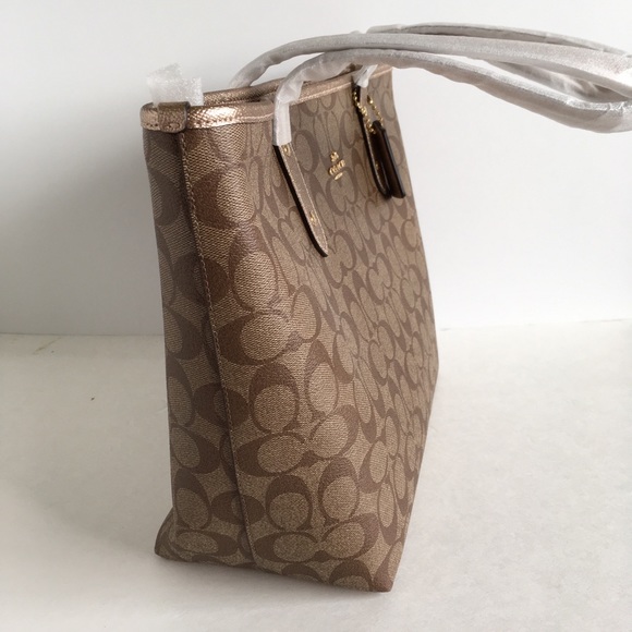 CITY ZIP TOTE IN SIGNATURE CANVAS - Picture 5 of 7